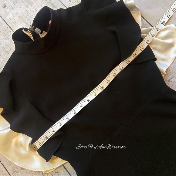 Cinq a Sept NWT ruffle sleeve tie neck mini dress *Shop@iAmWarrior - Picture 11 of 15